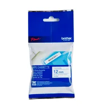 Brother MK-233BZ Blue On White Laminated P-Touch Adhesive Labelling Tape 12mm x 8m