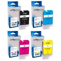 Compatible Canon PFI-102 4 Colour Ink Cartridge Multipack
