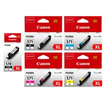 Canon PGI-570XL / CLI-571XL High Capacity 2 x Black & 3 x Colour Ink Cartridge Multipack
