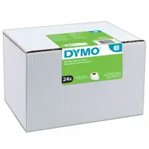 Dymo S0722360 White Permanent Adhesive Labels 28mm x 89 mm (24 pack)