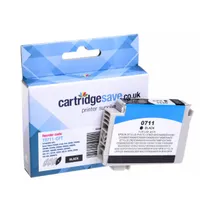 Compatible Epson T0711 Black Printer Cartridge - (Cheetah)
