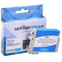 Compatible Epson T0792 Cyan Ink Cartridge - (C13T079240 Owl)