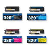 Brother TN-320 4 Colour Toner Cartridge Multipack