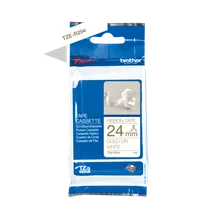 Brother TZE-R254 Gold On White Non-Adhesive Ribbon Tape Cassette 24mm x 4m