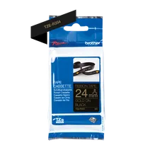 Brother TZE-R354 Gold On Black Non-Adhesive Ribbon Tape Cassette 24mm x 4m
