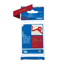 Brother TZE-RW54 Gold On Wine Red Ribbon Tape Cassette 24mm x 4m
