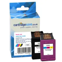 Compatible HP 302 Black & Tri-Colour Ink Cartridge Multipack - (X4D37AE)
