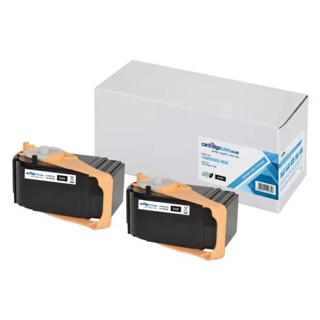Compatible Xerox 106R02605 Black Toner Cartridge Twin Pack