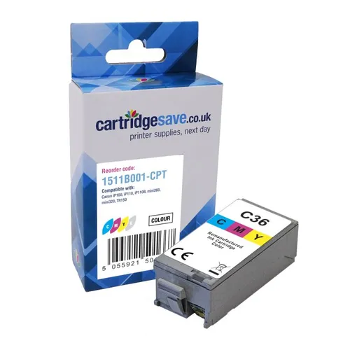 Compatible Canon CLI-36 Tri-Colour Ink Cartridge - (1511B001)