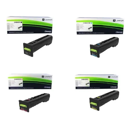Lexmark 24B65LY 4 Colour Toner Cartridge Multipack - (contains 24B6508, 24B6509, 24B6510 & 24B6511)