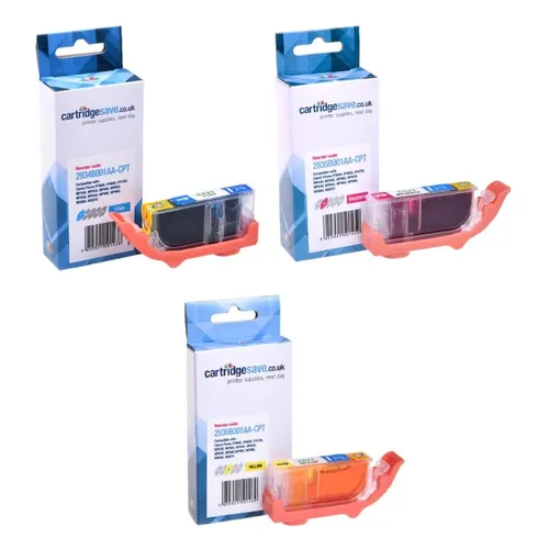 Compatible Canon CLI-521 3-Colour Ink Cartridge Multipack - (2934B007AA)