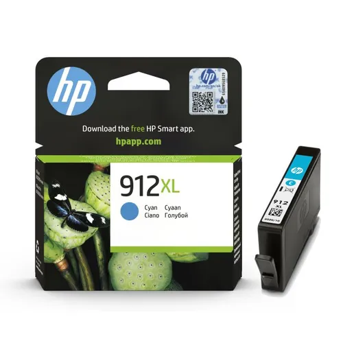 HP 912XL High Capacity Cyan Ink Cartridge - (3YL81AE)