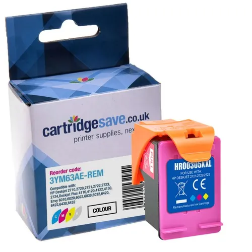 Compatible HP 305XL High Capacity Tri-Colour Printer Cartridge - (3YM63AE)
