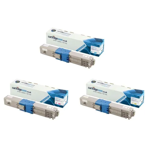 Compatible Oki 4497353 3 Colour Toner Cartridge Multipack