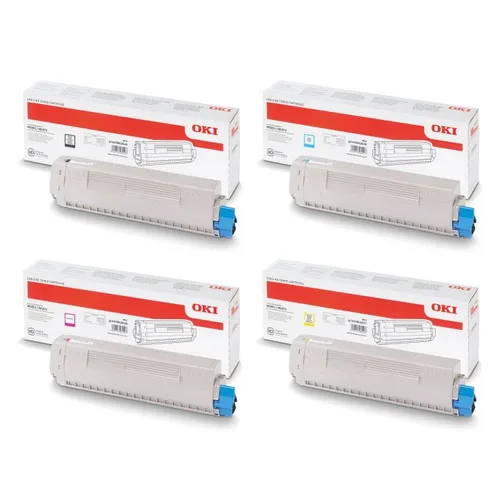 Oki 458628 4 Colour Toner Cartridge Multipack