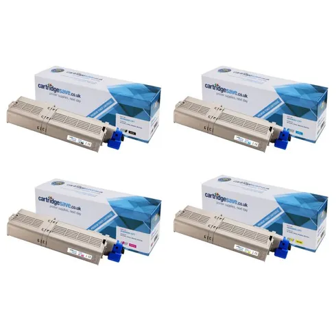 Compatible Oki 4649060 4 Colour High Capacity Toner Cartridge Multipack