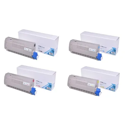 Compatible OKI 4650761 4 Colour Toner Cartridge Multipack