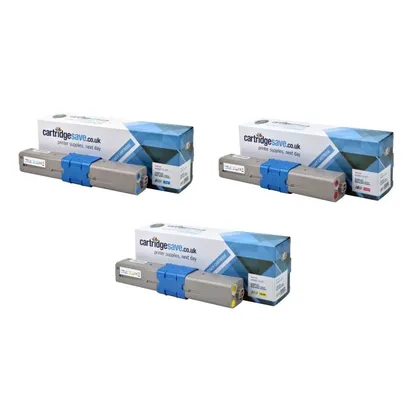 Compatible Oki 4650871 3 Colour Toner Cartridge Multipack