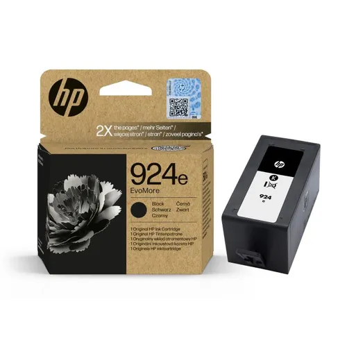 HP 924e EvoMore High Capacity Black Ink Cartridge - (4K0V0NE)
