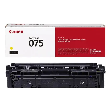 Canon 6362C002 Yellow Toner Cartridge - (075Y)