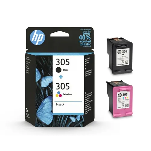 HP 305 Black & Tri-Colour Ink Multipack - (6ZD17AE) 