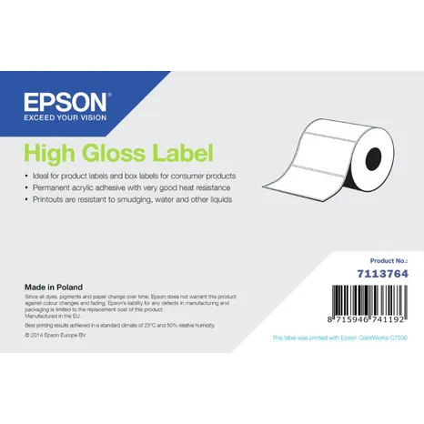 Epson 7113764 High Gloss Continuous Label Roll - (203 mm x 60 m)