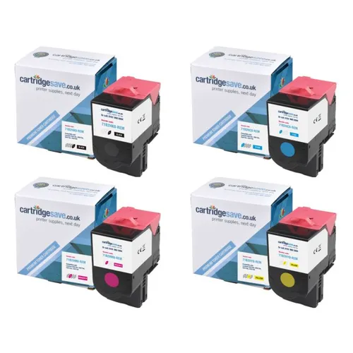 Compatible Lexmark 71B2H 4 Colour Toner Cartridge Multipack