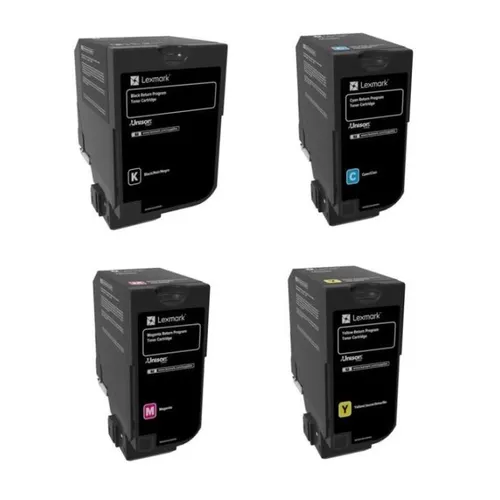 Lexmark 74C20 4 Colour Toner Cartridge Multipack