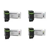 Lexmark 75M2H High Capacity 4 Colour Return Program Toner Cartridge Multipack