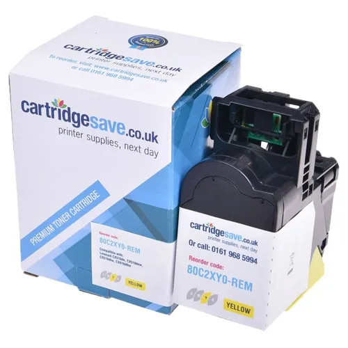 Compatible Lexmark 802XY Extra High Capacity Yellow Toner Cartridge - (80C2XY0)