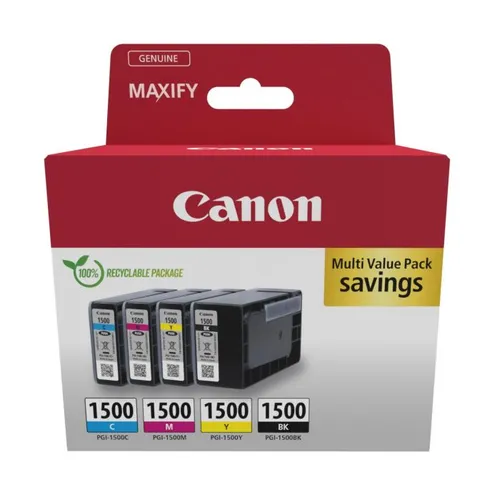 Canon PGI-1500 4 Colour Ink Cartridge Multipack