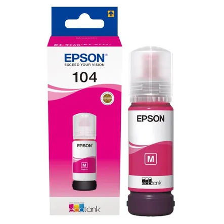 Epson 104 Magenta Ecotank Ink Bottle - (C13T00P340)