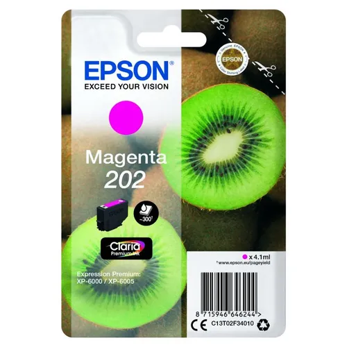 Epson 202 Magenta Ink Cartridge - (T02F3 Kiwi)