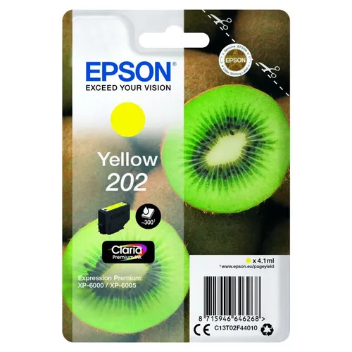 Epson 202 Yellow Ink Cartridge - (T02F4 Kiwi)