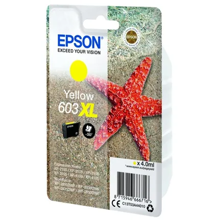 Epson 603XL High Capacity Yellow Ink Cartridge - (C13T03A44010 Starfish)