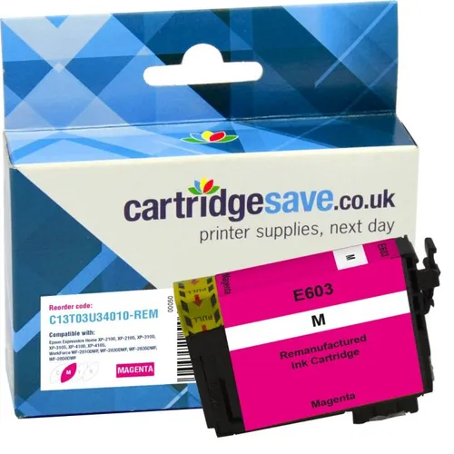 Compatible Epson 603 Magenta Ink Cartridge - (C13T03U34010 Starfish)