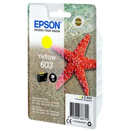 Epson 603 Yellow Ink Cartridge - (C13T03U44010 Starfish)