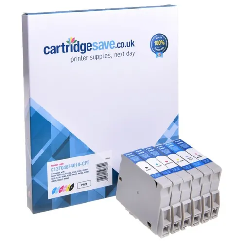 Compatible Epson T0487 Multipack 6-Colour Ink Cartridge (C13T048740 Seahorse)