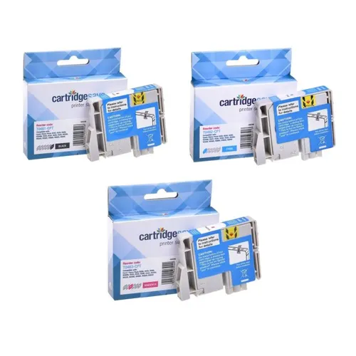 Compatible Epson T048C Multipack 3-Colour Ink Cartridge - (C13T048C40 Seahorse)
