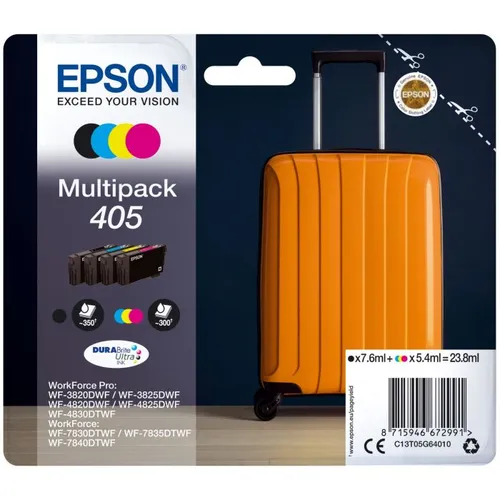 Epson 405 4 Colour Ink Cartridge Multipack - (C13T05G64010 Suitcase)