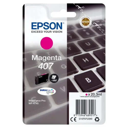 Epson 407 Magenta Ink Cartridge - (C13T07U340)