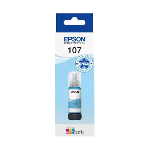 Epson 107 Light Cyan Ecotank Ink Bottle - (C13T09B540)