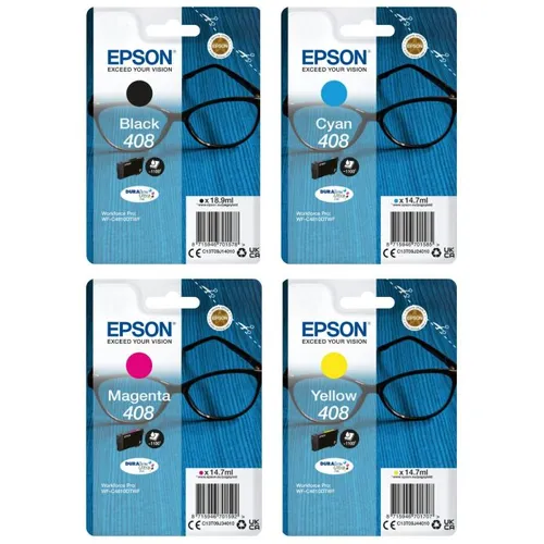 Epson DURABrite Ultra 408L 4 Colour High Capacity Ink Cartridge Multipack - (C13T09K)