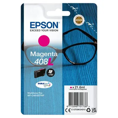 Epson DURABrite Ultra 408L High Capacity Magenta Ink Cartridge - (C13T09K34010)
