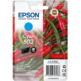 Epson 503 Cyan Ink Cartridge - (C13T09Q24010 Chilli)