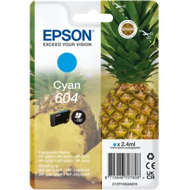Epson 604 Cyan Ink Cartridge - (C13T10G24010 Pineapple)