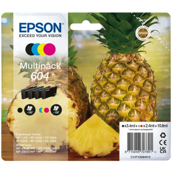 Epson 604 4 Colour Ink Cartridge Multipack - (C13T10G64010 Pineapple)