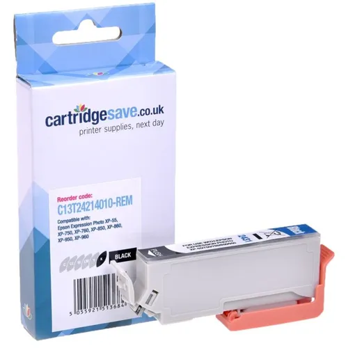 Compatible Epson 24 Black Ink Cartridge - (T2421 Elephant)
