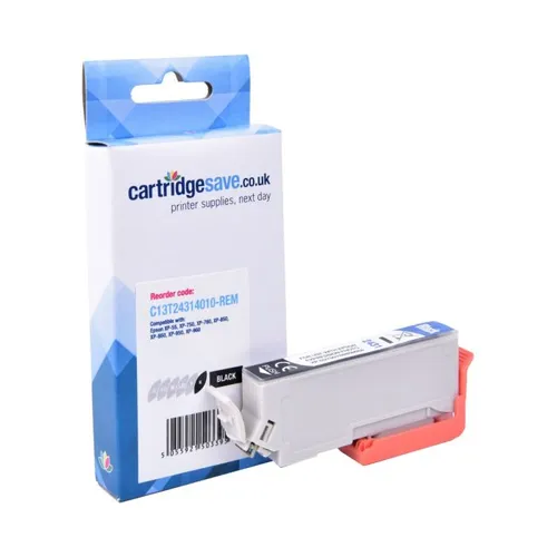 Compatible Epson 24XL High Capacity Black Ink Cartridge - (C13T24314010 Elephant)