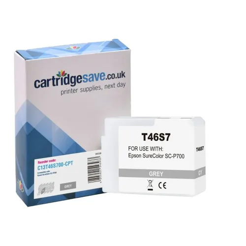 Compatible Epson T46S7 Grey Ink Cartridge - (C13T46S700)